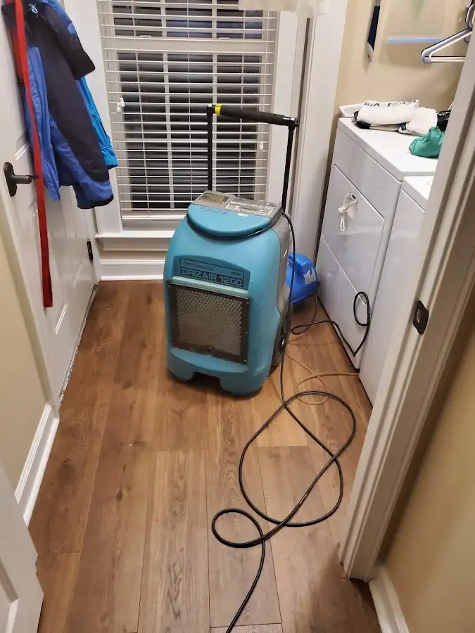 Commercial dehumidifier deployed for Flood Damage Cleanup in Dixon