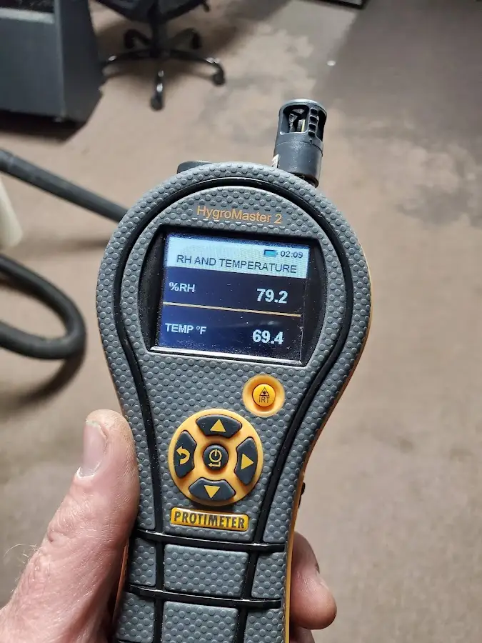 Moisture meter humidity assessment for Fire & Smoke Damage Restoration in Dixon